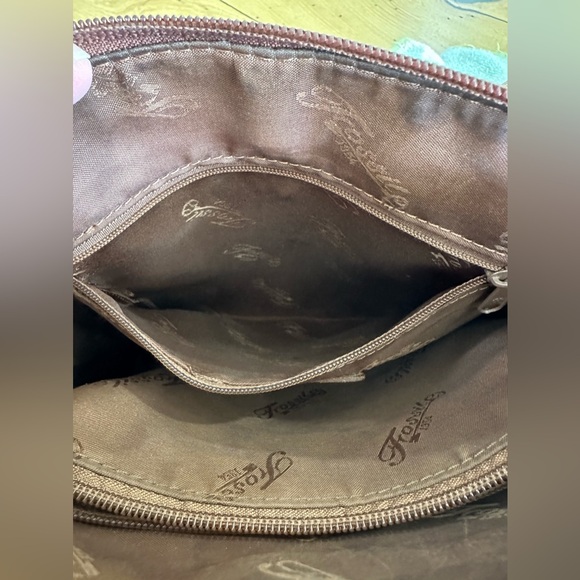 Vintage Fossil Victoria Top Zip Cognac ZB8273 Single Strap Purse - Picture 7 of 11